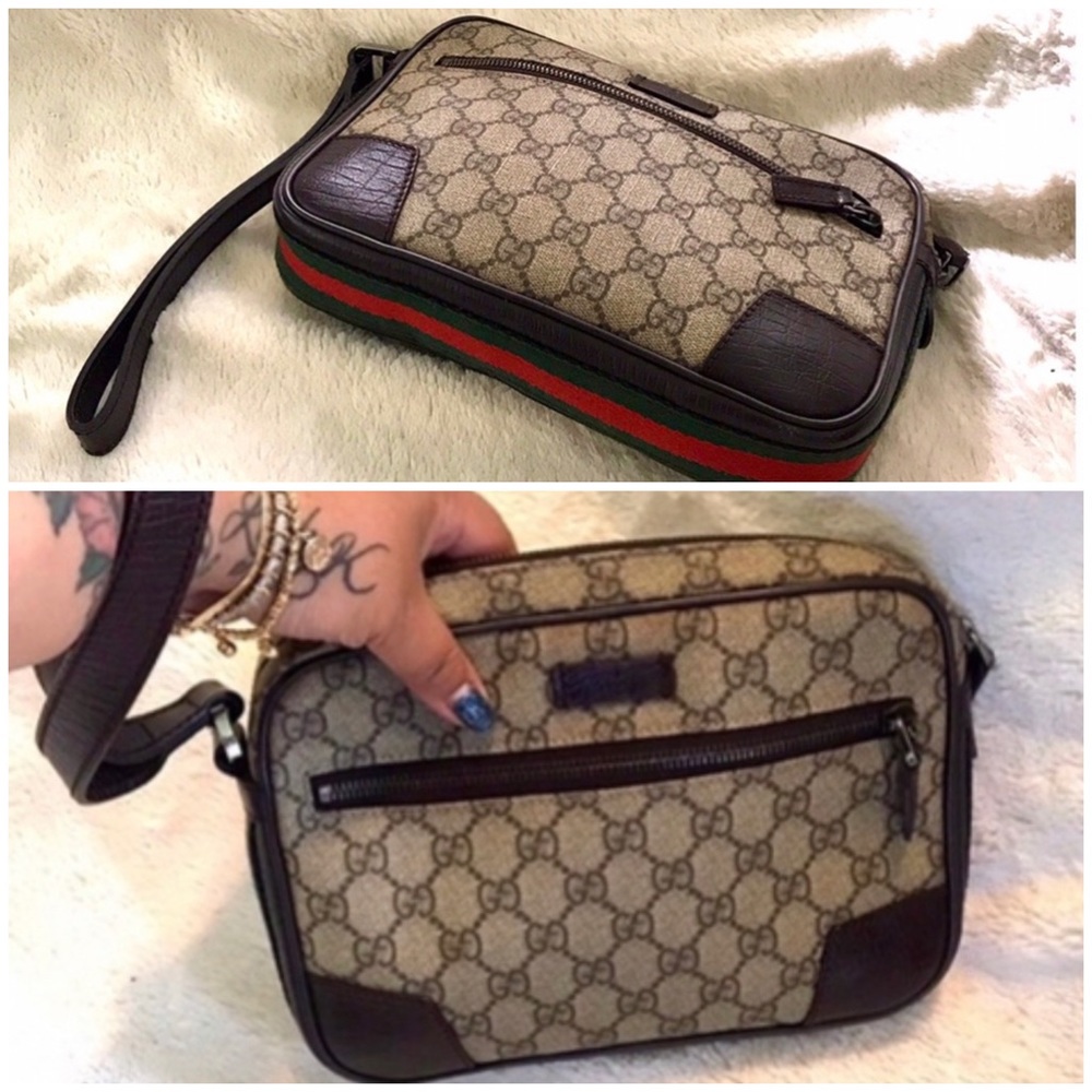 👑✅PRICE FIRM✅ AUTHENTIC Gucci Web Clutch - Picture 4 of 17